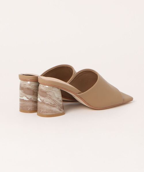 ミレム mirem Marble heel sandals （IVORY） ミレム mirem Marble heel sandals （TAUPE） -ファッション通販