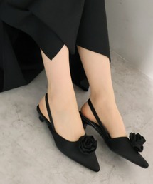 VIVIAN | ポインテッドトゥローズスリングバックパンプス(パンプス)