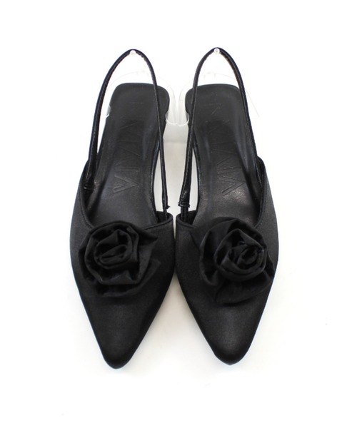 VIVIAN（ヴィヴィアン）の「ポインテッドトゥローズスリングバックパンプス（パンプス・レディース・シルバー/グリーン/ブラック・LL/S/M/L）」の10枚目の写真