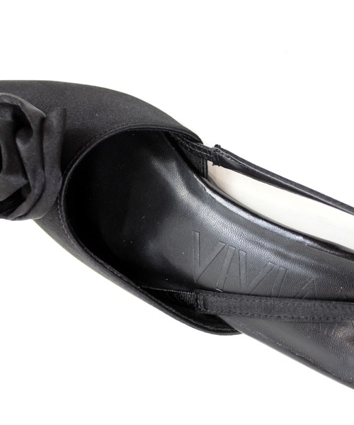 VIVIAN（ヴィヴィアン）の「ポインテッドトゥローズスリングバックパンプス（パンプス・レディース・シルバー/グリーン/ブラック・LL/S/M/L）」の4枚目の写真