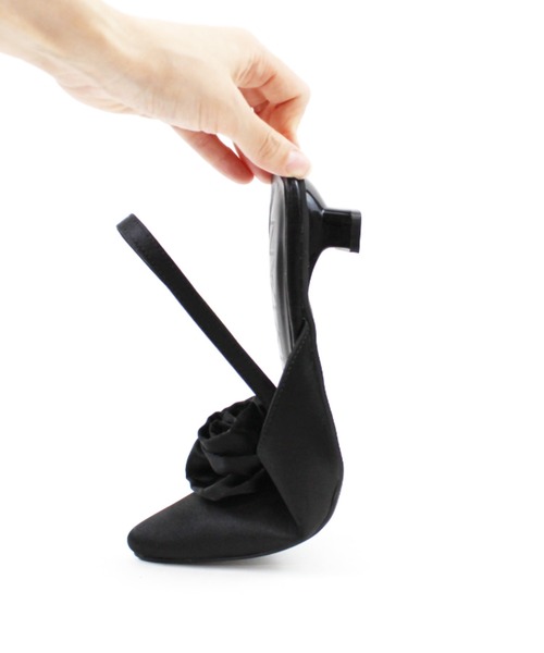 VIVIAN（ヴィヴィアン）の「ポインテッドトゥローズスリングバックパンプス（パンプス・レディース・シルバー/グリーン/ブラック・LL/S/M/L）」の11枚目の写真