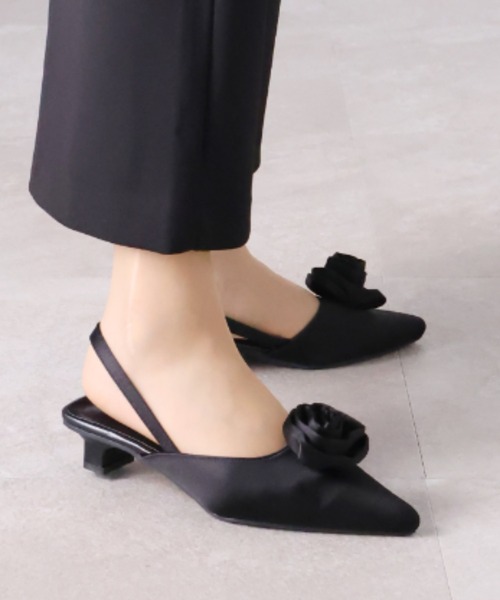 VIVIAN（ヴィヴィアン）の「ポインテッドトゥローズスリングバックパンプス（パンプス・レディース・シルバー/グリーン/ブラック・LL/S/M/L）」の19枚目の写真