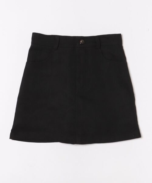 Mayree（メイリー）の「【URGE：】 台形カラー ハイウエスト ミニスカート スカパン（スカート・レディース・ブラック/ピンク・SMALL/MEDIUM/LARGE/X-LARGE）」の5枚目の写真