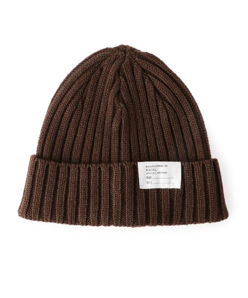 RACAL（ラカル）の「＜Racal＞STANDARD KNIT CAP 15FW/ニット帽◆（ニットキャップ/ビーニー・メンズ・オリーブ/ネイビー/ブラック/グレー/ブラウン/レッド・ONE）」の3枚目の写真