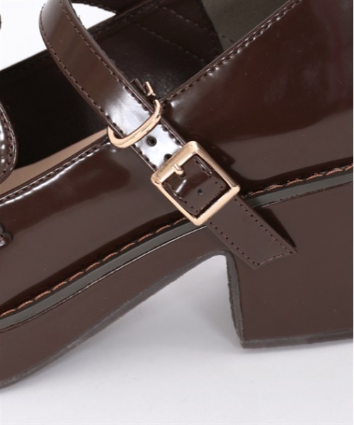 axes femme POETIQUE（アクシーズファムポエティック）の「リボン金具ローファー（ローファー・レディース・ブラウン/ブラック・MEDIUM/LARGE）」の8枚目の写真