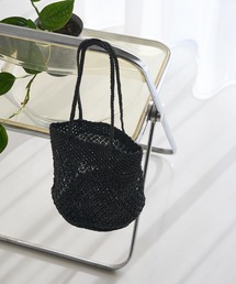 collex | 【ANANS】　SMALL マクラメ メタリック トートバッグ(かごバッグ)