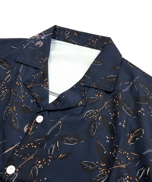 SHEENA（シーナ）の「ボタニカル柄オープンカラーシャツ（シャツ/ブラウス・レディース・ネイビー・M）」の20枚目の写真