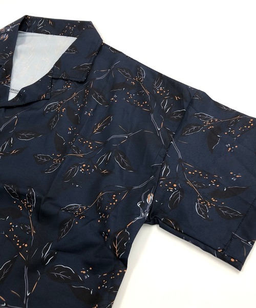 SHEENA（シーナ）の「ボタニカル柄オープンカラーシャツ（シャツ/ブラウス・レディース・ネイビー・M）」の21枚目の写真