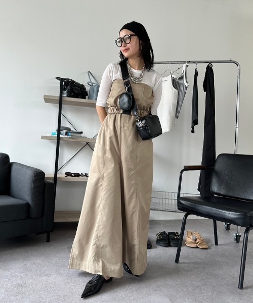 HANNE（アン）の「ポーチコンビショルダーバッグ（ショルダーバッグ・レディース・ブラック/ホワイト・FREE）」の6枚目の写真