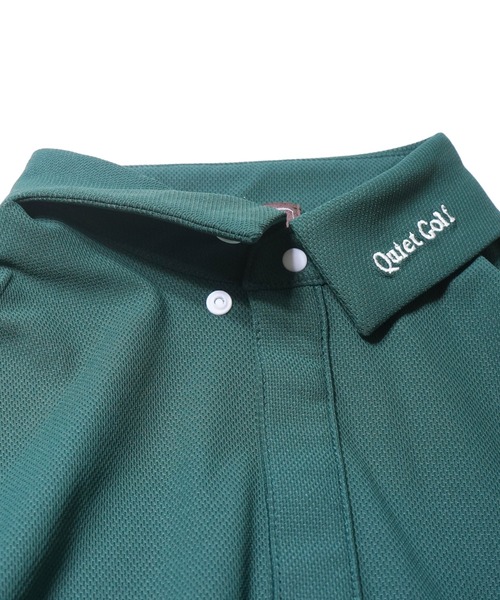 BENCH AT THE GREENE GOLF(ベンチアットザグリーンゴルフ)の「《QUIET GOLF》QG Tech Golf Shirts(ポロシャツ・メンズ・ブラック/グリーン/ホワイト・LARGE/X-LARGE/MEDIUM)」の14枚目の写真