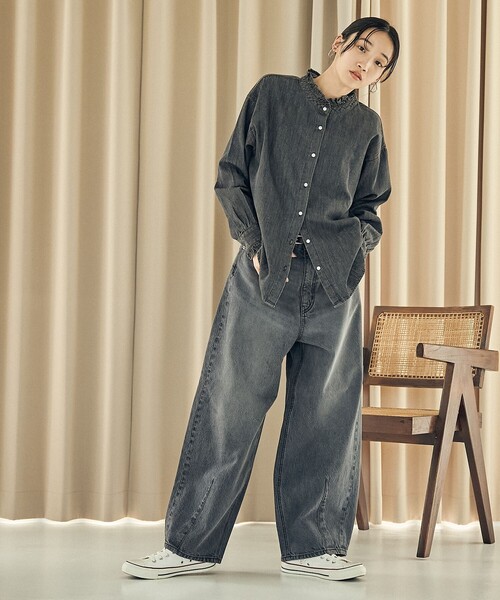 coen（コーエン）の「2WAYデニムブラウス（シャツ/ブラウス）」 - WEAR