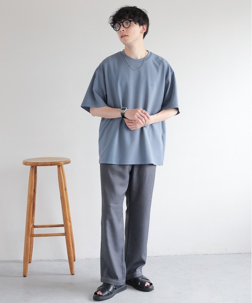 RAGEBLUE（レイジブルー）の「Stitch wide easy slacks/配色ステッチ/イージーワイドスラックス（スラックス・メンズ・オフホワイト/グレー/ブラック/ブラウン系その他・SMALL/MEDIUM/LARGE）」の13枚目の写真