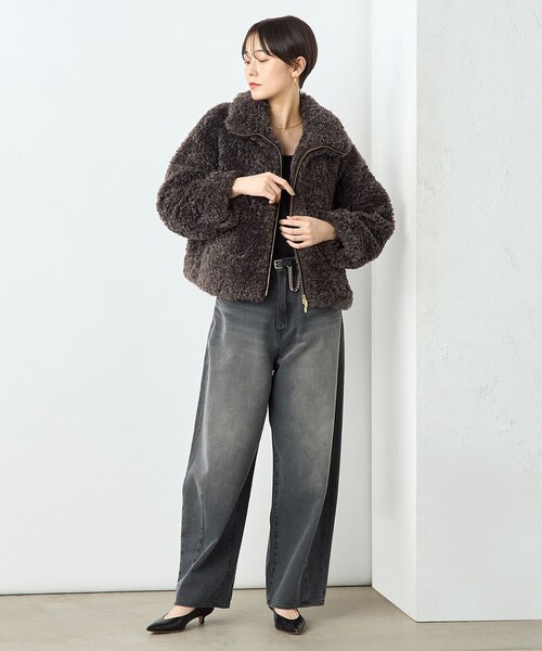 NOLLEY'S Sophi（ノーリーズソフィ）の「フェイクシープファーショート