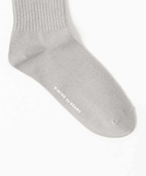 B:MING by BEAMS（ビーミングバイビームス）の「ライン ソックス（ソックス/靴下・レディース・グレー/オフホワイト/ブラック・ONE SIZE）」の5枚目の写真