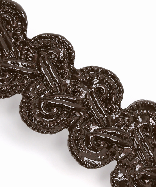 EDIT. FOR LULU（エディットフォールル）の「《追加3》レースバレッタ（バレッタ/ヘアクリップ・レディース・ブラウン/ブラック・38）」の11枚目の写真