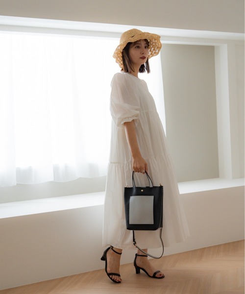 Rename（リネーム）の「Rename 2way コンパクト ミニ トート ショルダーバッグ（ショルダーバッグ・レディース・スカイブルー/ブラック/シルバー/アイボリー系/ブラック×シルバー/モカ・FREE）」の10枚目の写真