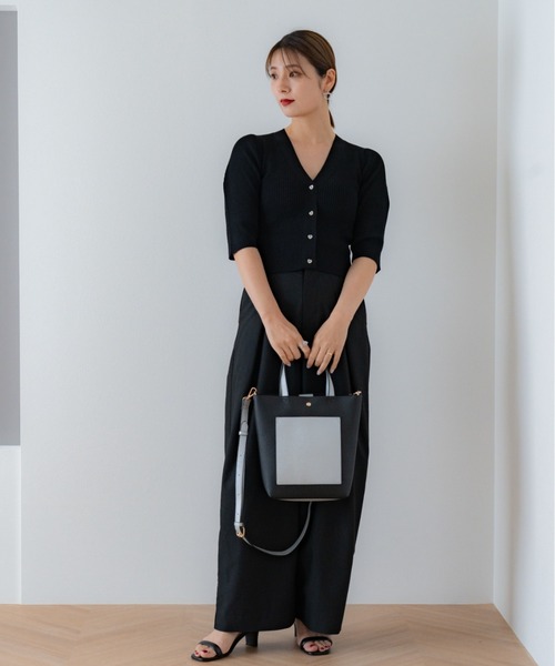 Rename（リネーム）の「Rename 2way コンパクト ミニ トート ショルダーバッグ（ショルダーバッグ・レディース・スカイブルー/ブラック/シルバー/アイボリー系/ブラック×シルバー/モカ・FREE）」の8枚目の写真