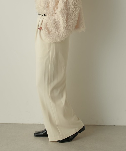 Lui's(ルイス)の「ワイドストレートパンツ(その他パンツ・レディース・オフホワイト/ブラック/グレー・36/38)」の6枚目の写真