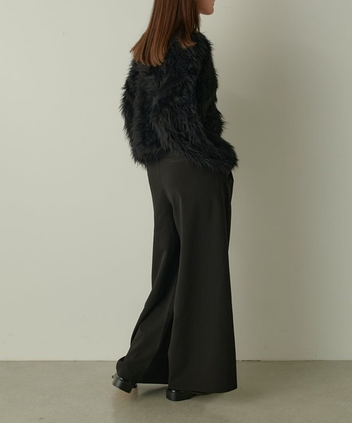 Lui's(ルイス)の「ワイドストレートパンツ(その他パンツ・レディース・オフホワイト/ブラック/グレー・36/38)」の18枚目の写真