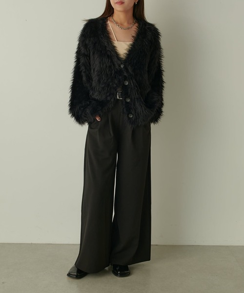 Lui's(ルイス)の「ワイドストレートパンツ(その他パンツ・レディース・オフホワイト/ブラック/グレー・36/38)」の19枚目の写真