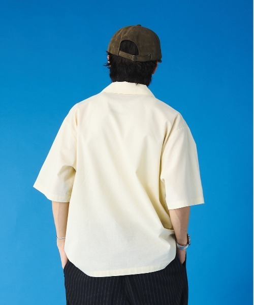 Adoon plain（アドーンプレーン）の「ビックポケットミリタリーライクシャツ（シャツ/ブラウス・メンズ・アイボリー/カーキ・MEDIUM/LARGE）」の5枚目の写真