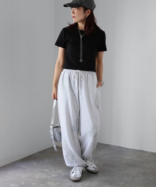 2色 スウェットパンツ フリース 刺繍 ルーズ スポーティ ラフ A FEW GOOD KIDS 】 AFGK 正規品 男女兼用 オールシーズン ロゴ