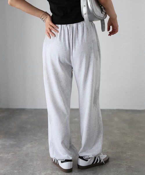 Riberry（リベリー）の「箔プリントスウェットパンツ（スウェットパンツ・レディース・オートミール/チャコールグレー・FREE）」の21枚目の写真