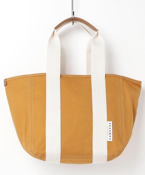 MAISON CANVVAS（メゾンキャンバス）の「MAISON CANVVAS/メゾン キャンバス/CANVAS TOTE/M（トートバッグ・レディース・ブラック/ブラック系その他/グレー/ブルー/イエロー/ネイビー/ブラウン/ブラウン系その他3/レッド/キャメル/ナチュラル/ピンク/モスグリーン・F）」の11枚目の写真