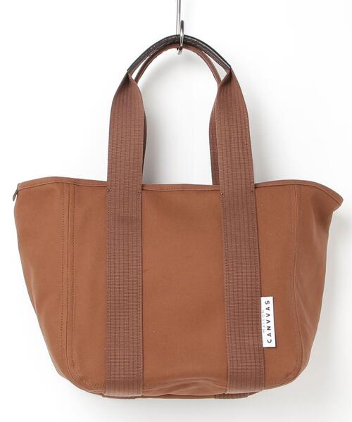 MAISON CANVVAS（メゾンキャンバス）の「MAISON CANVVAS/メゾン キャンバス/CANVAS TOTE/M（トートバッグ・レディース・ブラック/ブラック系その他/グレー/ブルー/イエロー/ネイビー/ブラウン/ブラウン系その他3/レッド/キャメル/ナチュラル/ピンク/モスグリーン・F）」の4枚目の写真