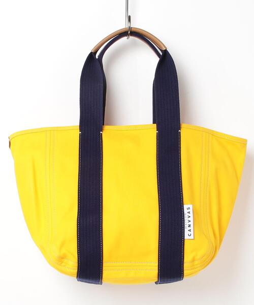 MAISON CANVVAS（メゾンキャンバス）の「MAISON CANVVAS/メゾン キャンバス/CANVAS TOTE/M（トートバッグ・レディース・ブラック/ブラック系その他/グレー/ブルー/イエロー/ネイビー/ブラウン/ブラウン系その他3/レッド/キャメル/ナチュラル/ピンク/モスグリーン・F）」の10枚目の写真