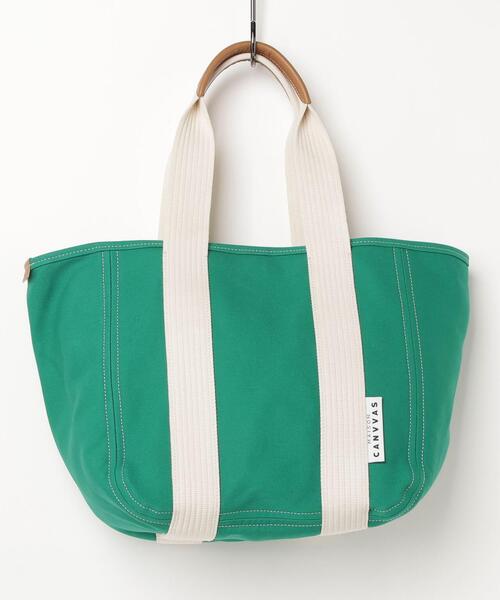 MAISON CANVVAS（メゾンキャンバス）の「MAISON CANVVAS/メゾン キャンバス/CANVAS TOTE/M（トートバッグ・レディース・ブラック/ブラック系その他/グレー/ブルー/イエロー/ネイビー/ブラウン/ブラウン系その他3/レッド/キャメル/ナチュラル/ピンク/モスグリーン・F）」の7枚目の写真