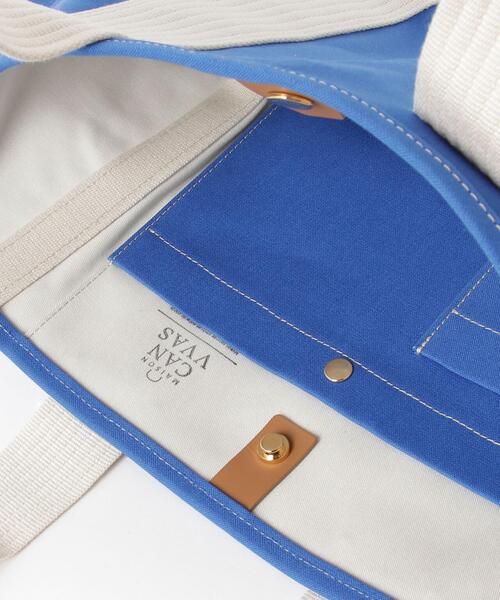 MAISON CANVVAS（メゾンキャンバス）の「MAISON CANVVAS/メゾン キャンバス/CANVAS TOTE/M（トートバッグ・レディース・ブラック/ブラック系その他/グレー/ブルー/イエロー/ネイビー/ブラウン/ブラウン系その他3/レッド/キャメル/ナチュラル/ピンク/モスグリーン・F）」の22枚目の写真