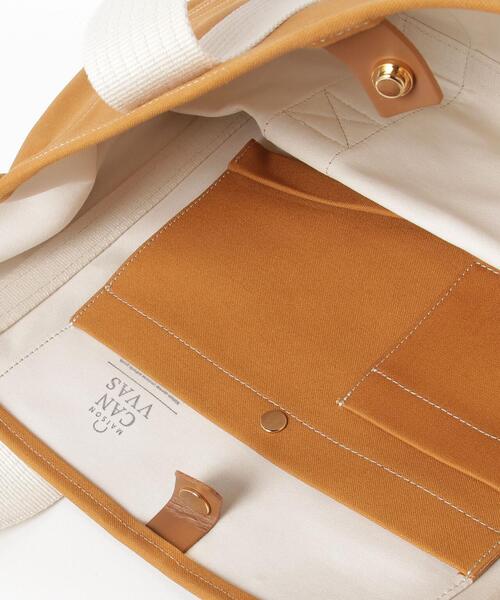 MAISON CANVVAS（メゾンキャンバス）の「MAISON CANVVAS/メゾン キャンバス/CANVAS TOTE/M（トートバッグ・レディース・ブラック/ブラック系その他/グレー/ブルー/イエロー/ネイビー/ブラウン/ブラウン系その他3/レッド/キャメル/ナチュラル/ピンク/モスグリーン・F）」の20枚目の写真