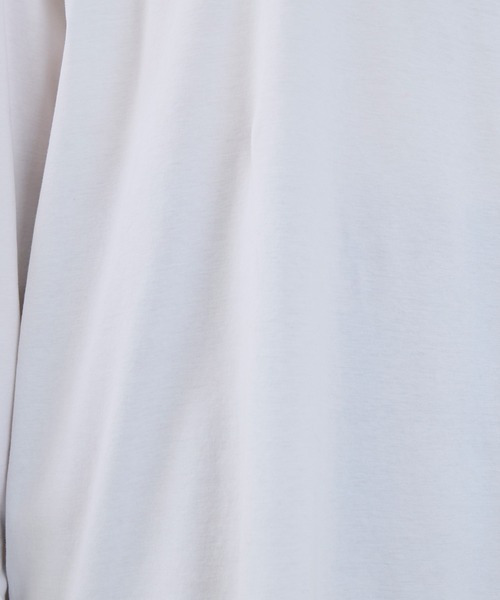 marmors（マルモア）の「【marmors】long t-shirt（Tシャツ/カットソー・レディース・ブラック/ホワイト/チャコールグレー・36）」の10枚目の写真