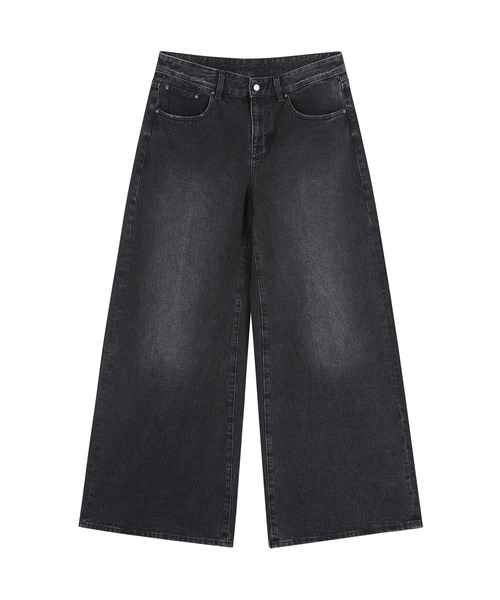 JNBY（ジェーエヌビーワイ）の「Vintage Wide-leg Jeans / ヴィンテージジーンズ（デニムパンツ・レディース・ブラック/グレー/ベージュ・34/36/38）」の9枚目の写真