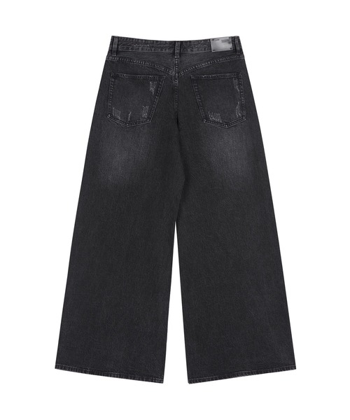 JNBY（ジェーエヌビーワイ）の「Vintage Wide-leg Jeans / ヴィンテージジーンズ（デニムパンツ・レディース・ブラック/グレー/ベージュ・34/36/38）」の10枚目の写真