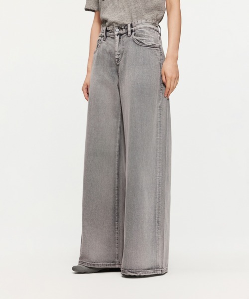 JNBY（ジェーエヌビーワイ）の「Vintage Wide-leg Jeans / ヴィンテージジーンズ（デニムパンツ・レディース・ブラック/グレー/ベージュ・34/36/38）」の17枚目の写真