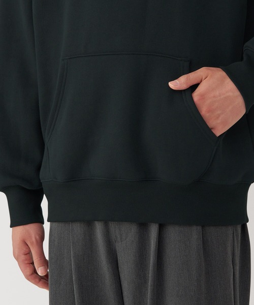 無印良品（ムジルシリョウヒン）の「紳士　スウェットプルパーカ（パーカー・メンズ・ネイビー/イエロー系/アイボリー/ブラック/ダークグリーン/グレー・XL/L/M/S）」の18枚目の写真