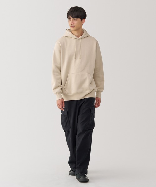 無印良品（ムジルシリョウヒン）の「紳士　スウェットプルパーカ（パーカー・メンズ・ネイビー/イエロー系/アイボリー/ブラック/ダークグリーン/グレー・XL/L/M/S）」の7枚目の写真