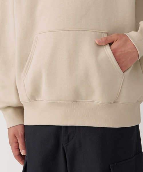 無印良品（ムジルシリョウヒン）の「紳士　スウェットプルパーカ（パーカー・メンズ・ネイビー/イエロー系/アイボリー/ブラック/ダークグリーン/グレー・XL/L/M/S）」の11枚目の写真