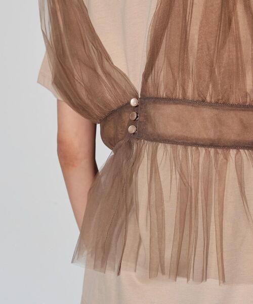 GALLEST(ギャレスト)の「チュールビスチェセットTシャツ(Tシャツ/カットソー・レディース・ホワイト/ベージュ/ブラック・38)」の17枚目の写真