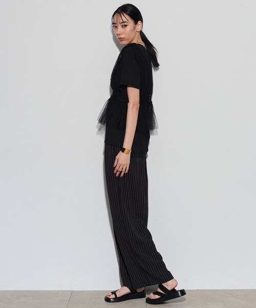 GALLEST(ギャレスト)の「チュールビスチェセットTシャツ(Tシャツ/カットソー・レディース・ホワイト/ベージュ/ブラック・38)」の22枚目の写真