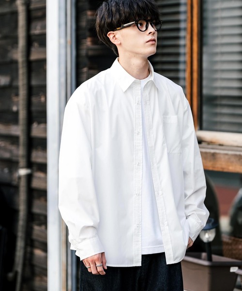 ROSEY STONE ロージーストーン カジュアルシャツ M 白(ストライプ) 【古着】【中古】 ROSEY STONE ロージーストーン カジュアルシャツ M 白
