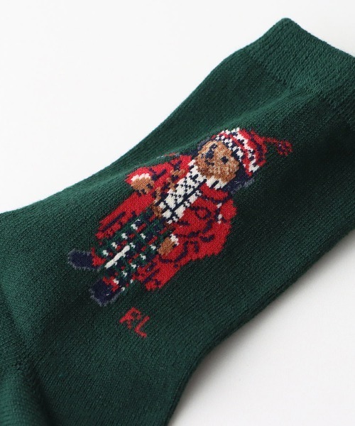【期間限定】 POLO RALPH 04835748 キッズソックス ポロベア HOLIDAY LAUREN ルームウェア・パジャマ