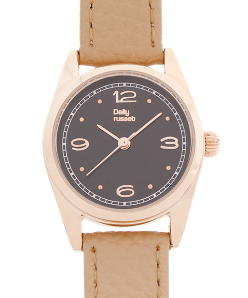 Daily russet（デイリー ラシット）の「Daily リストウォッチ(ブラック)（アナログ腕時計・レディース・ブラック/レッド/グレー/ベージュ/ネイビー・FREE）」の3枚目の写真