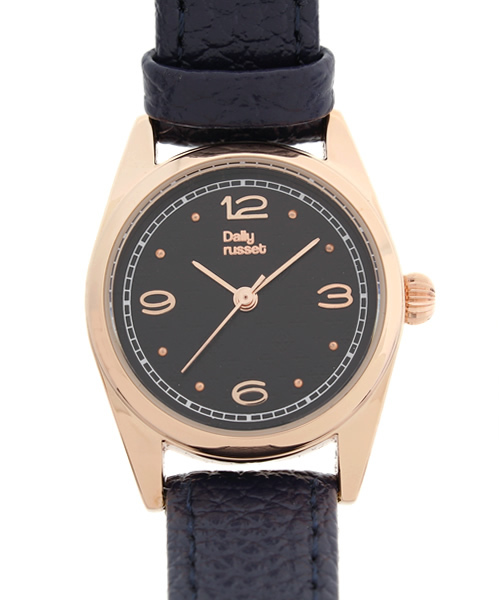 Daily russet（デイリー ラシット）の「Daily リストウォッチ(ブラック)（アナログ腕時計・レディース・ブラック/レッド/グレー/ベージュ/ネイビー・FREE）」の4枚目の写真