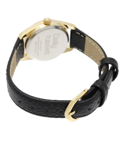 Daily russet（デイリー ラシット）の「Daily リストウォッチ(ブラック)（アナログ腕時計・レディース・ブラック/レッド/グレー/ベージュ/ネイビー・FREE）」の6枚目の写真