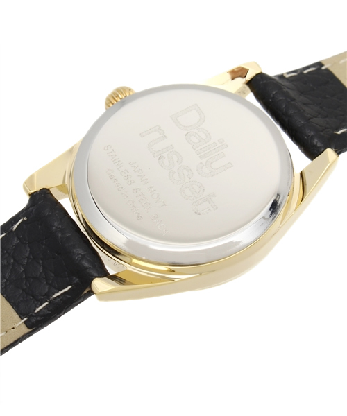 Daily russet（デイリー ラシット）の「Daily リストウォッチ(ブラック)（アナログ腕時計・レディース・ブラック/レッド/グレー/ベージュ/ネイビー・FREE）」の7枚目の写真