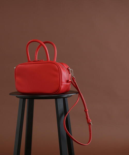 N.（N. Natural Beauty Basic）（エヌエヌナチュラルビューティーベーシック）の「◆スクエアボストンバッグ（ボストンバッグ・レディース・レッド/シルバー/ブラック・ﾌﾘ-）」の15枚目の写真