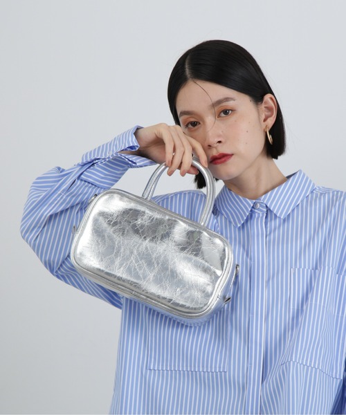 N.（N. Natural Beauty Basic）（エヌエヌナチュラルビューティーベーシック）の「◆スクエアボストンバッグ（ボストンバッグ・レディース・レッド/シルバー/ブラック・ﾌﾘ-）」の9枚目の写真